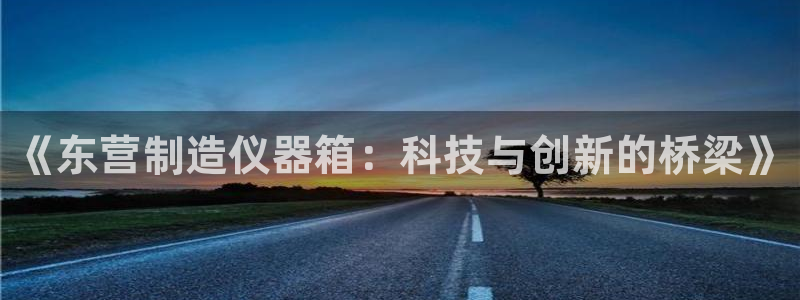 意昂体育3平台：《东营制造仪器箱：科技与创新的桥梁》