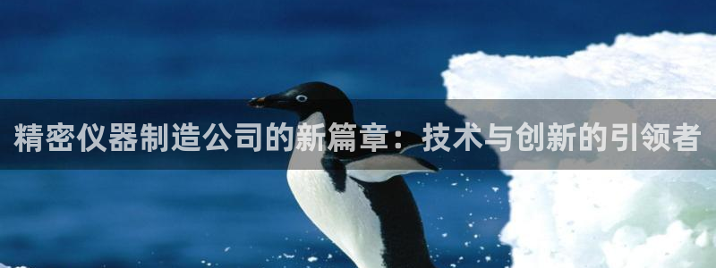 意昂体育3软件：精密仪器制造公司的新篇章：技术与创新的引领者