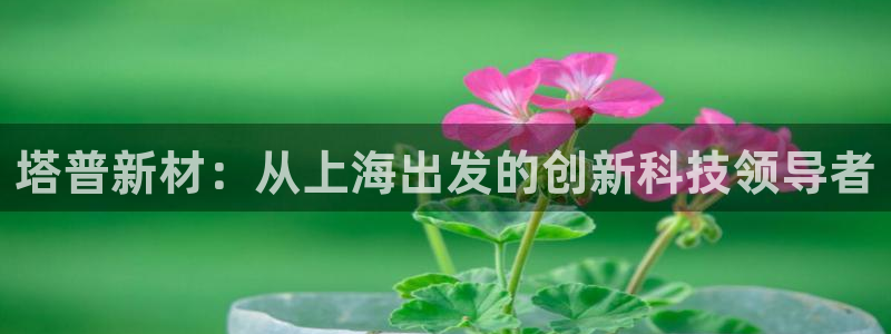 意昂体育3平台是正规平台吗知乎：塔普新材：从上海出发的创新科
