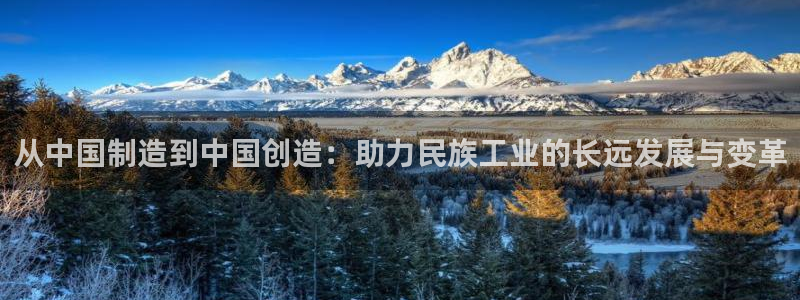 意昂体育3招商电话号码：从中国制造到中国创造：助力民族工业的