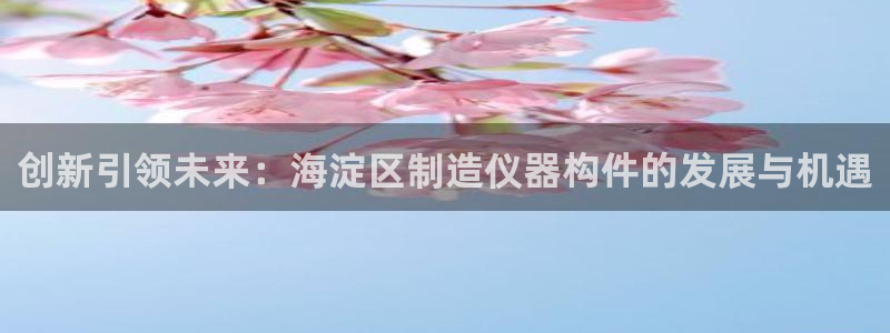海南意昂体育3：创新引领未来：海淀区制造仪器构件的发展与机遇