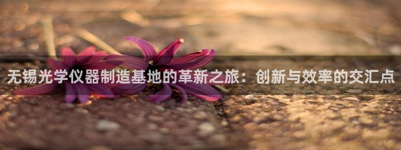 意昂3集团官网网址：无锡光学仪器制造基地的革新之旅：创新与效