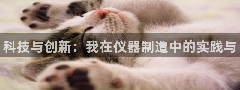 意昂体育3平台是正规平台吗知乎：科技与创新：我在仪器制造中的