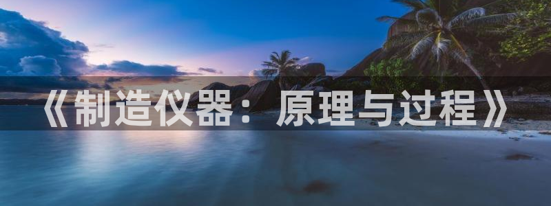 意昂3集团E.ON：《制造仪器：原理与过程》