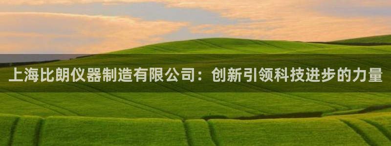 意昂体育3招商电话：上海比朗仪器制造有限公司：创新引领科技进