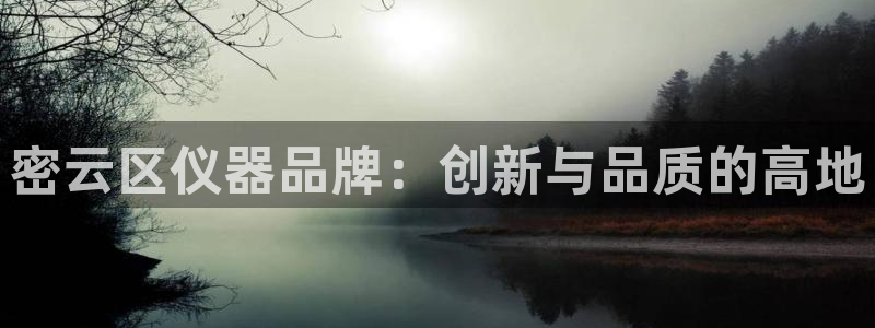 意昂3娱乐首页官网下载：密云区仪器品牌：创新与品质的高地
