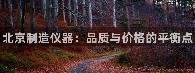 意昂体育3平台是正规平台吗：北京制造仪器：品质与价格的平衡点