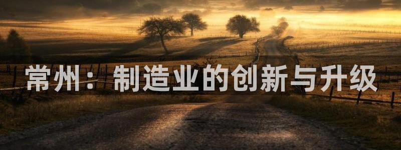 意昂体育3招商电话号码是多少号：常州：制造业的创新与升级